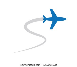 Airplane logo icon illustration