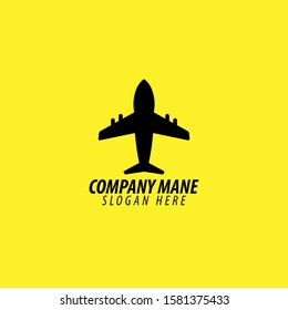 Airplane Logo icon Illustration element. Fiber design. eps vector 10