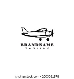 Logo des Flugzeugs Symbol für moderne, einfache Vektorgrafik