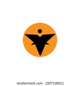 airplane logo icon vector illustration background