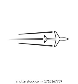 airplane logo stock illustration design