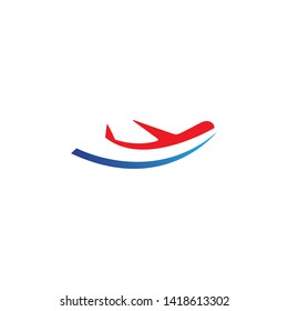 Airplane logo and symbol vector