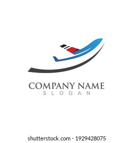 Airplane logo and symbol vector