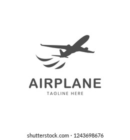 Airplane logo template