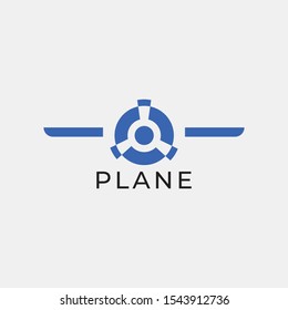 Airplane Logo Template Design Vector.