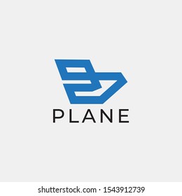 Airplane Logo Template Design Vector.