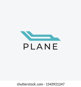 Airplane Logo Template Design Vector.