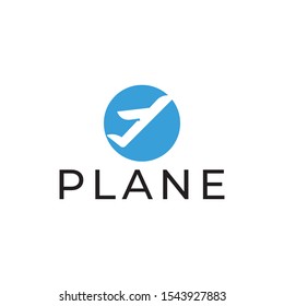 Airplane Logo Template Design Vector.