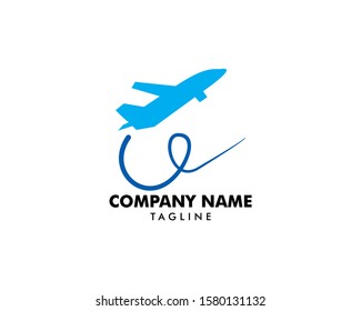 Airplane Logo Template Design Vector Stock Vector (Royalty Free ...