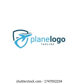 Airplane Logo Template Design Vector