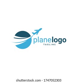 Airplane Logo Template Design Vector