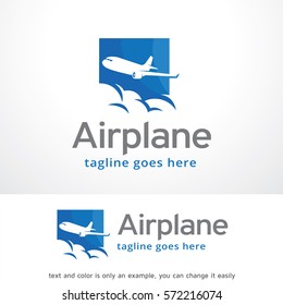 Airplane Logo Template Design Vector