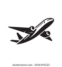 airplane logo template, airplane logo elements, airplane logo icon vector