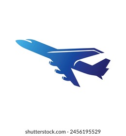 airplane logo template, airplane logo elements, airplane logo icon vector