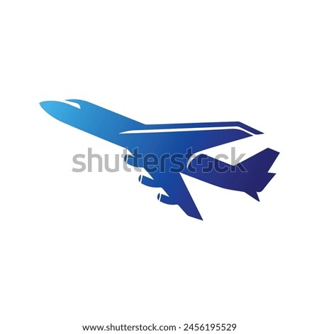 airplane logo template, airplane logo elements, airplane logo icon vector
