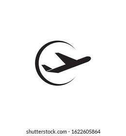 Airplane logo template vector icon design