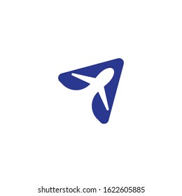 Airplane logo template vector icon design