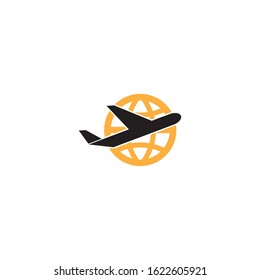 Airplane logo template vector icon design