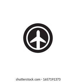 Airplane logo template vector icon design