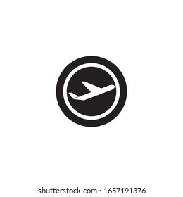 Diseño de icono vectorial de la plantilla del logotipo del avión