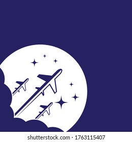 Airplane logo template vector icon design