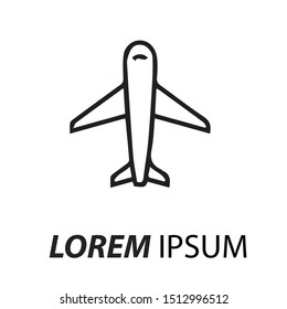 Airplane logo vector illustration concept.-icon logo