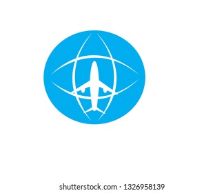 Airplane logotype - Vector
