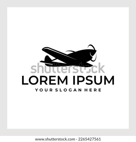 Airplane logotype.Airplane Icon Vector Transportation Logo Template