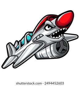 Airplane mascot esport logo cool esports logo 