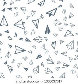 Airplane Messege concept Seamless vector EPS 10 pattern