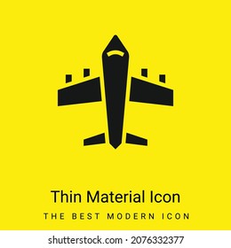 Icono mínimo de material amarillo brillante