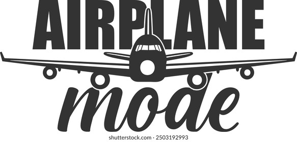 Airplane Mode - Aviation Illustration