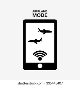 airplane mode  design, vector illustration eps10 graphic 