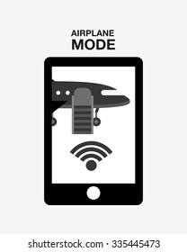 airplane mode  design, vector illustration eps10 graphic 