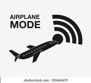 airplane mode  design, vector illustration eps10 graphic 