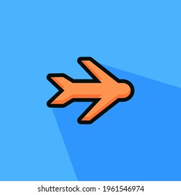Airplane Mode Flat Icon Vector Design Art