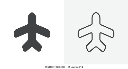 Symbol für Flugzeugmodus flach und einfaches Set Design