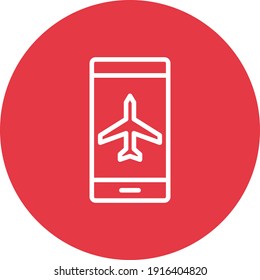 Airplane Mode Icon vector image. Can be used for phone and tablet. Suitable for mobile apps, web apps and print media.