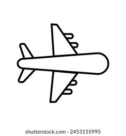 icono de modo de avión con fondo blanco Vector ilustración de stock