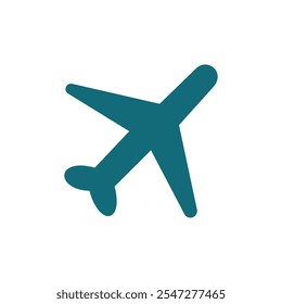 airplane mode illustration element design with simple blue color and unique shape. Airplane mode icon that can be used in ui design