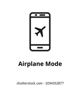 Airplane Mode Line Icon