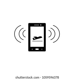 Airplane mode in the phone icon