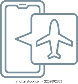 Icono vectorial de modo avión. Se puede usar para imprimir, móviles y aplicaciones web.