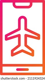 Airplane Mode Vector Icon Design Illustration