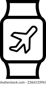 airplane mode mode watch time clock 8802