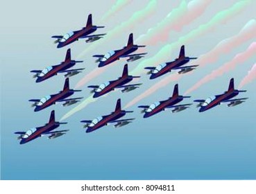 airplane on sky