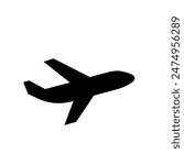 airplane on a white background- vector icon	