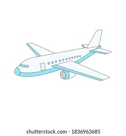 airplane on white background. airplane vector