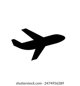 airplane on a white background- vector icon	