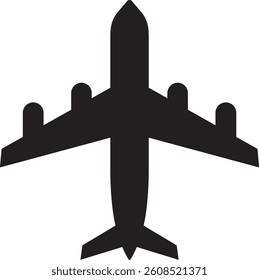 airplane on a white background- vector icon 